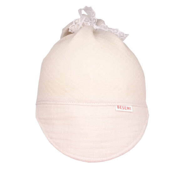 Chustka letnia z kokardką beż 2