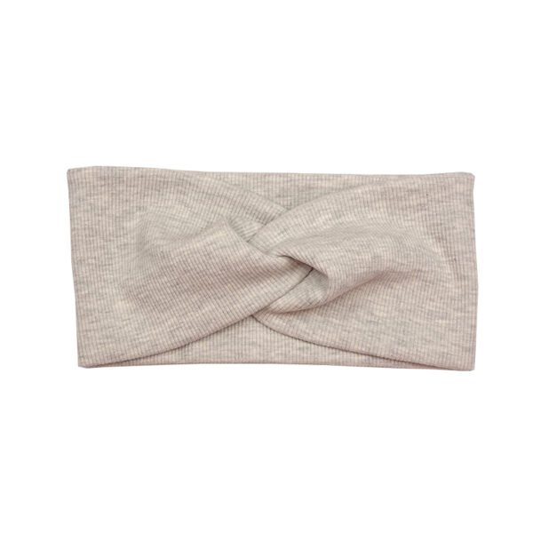 Opaska twist jasnoszara