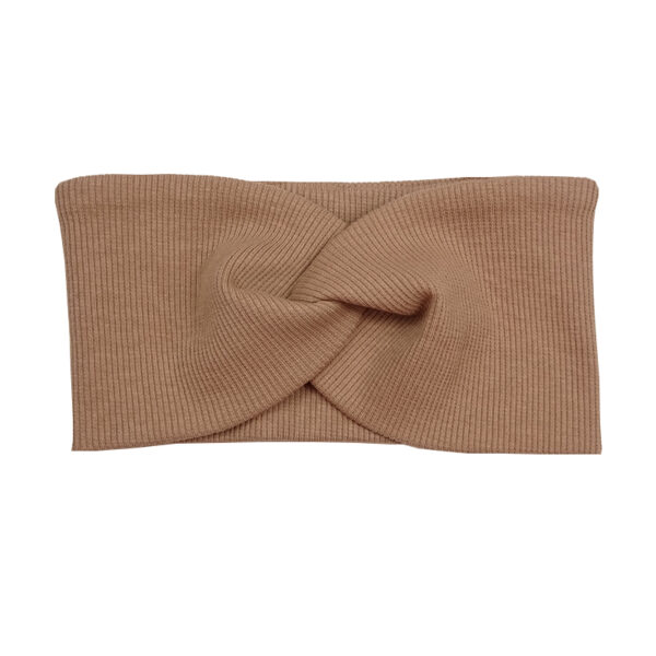 Opaska twist karmelowa